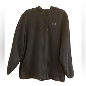 UNDER ARMOUR WOMENS ESSENTIAL SWACKET FLEECE LINED ZIP HOODED JACKET SIZE 2X